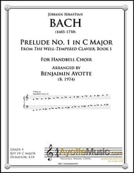 Prelude No. 1 in C Major Handbell sheet music cover Thumbnail